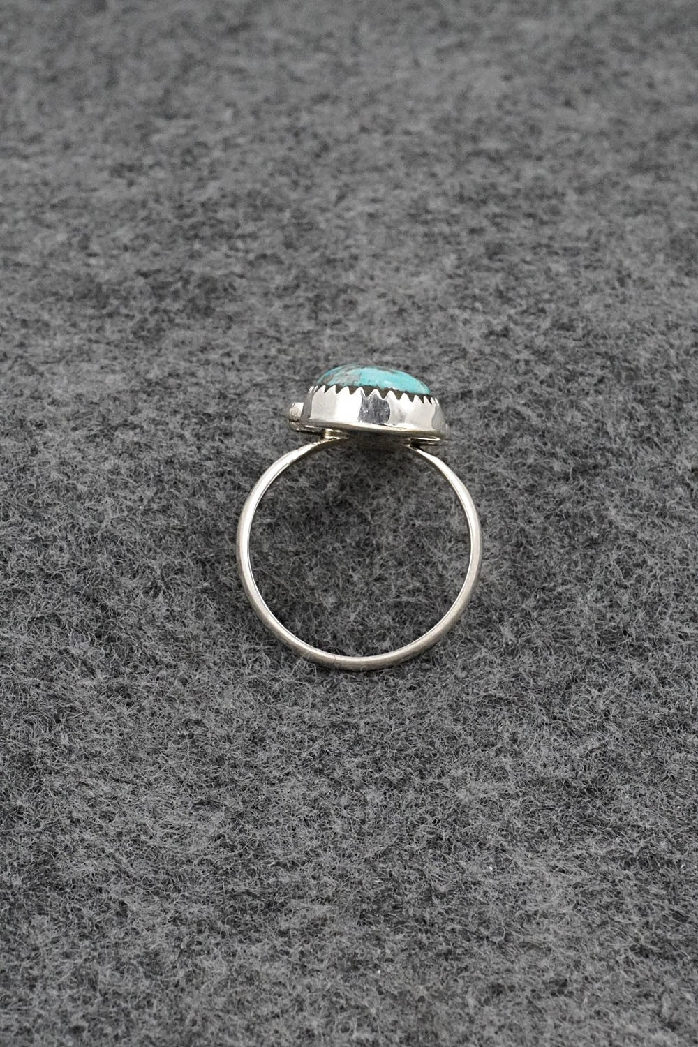 Turquoise & Sterling Silver Ring - Priscilla Reeder - Size 7