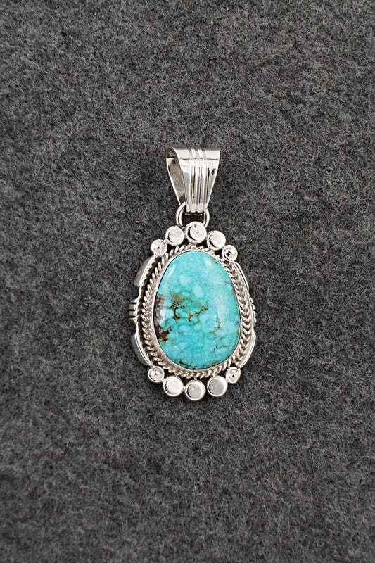 Turquoise & Sterling Silver Pendant - Daniel Benally