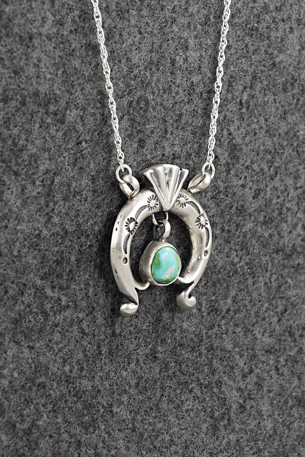 Turquoise & Sterling Silver Necklace - Gary Shorty