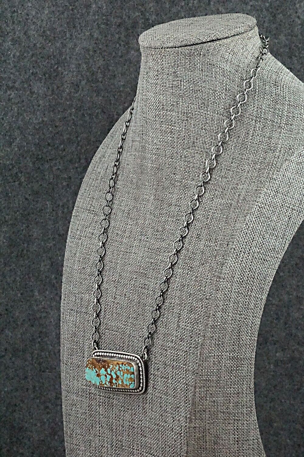 Turquoise & Sterling Silver Necklace - Darrin Livingston