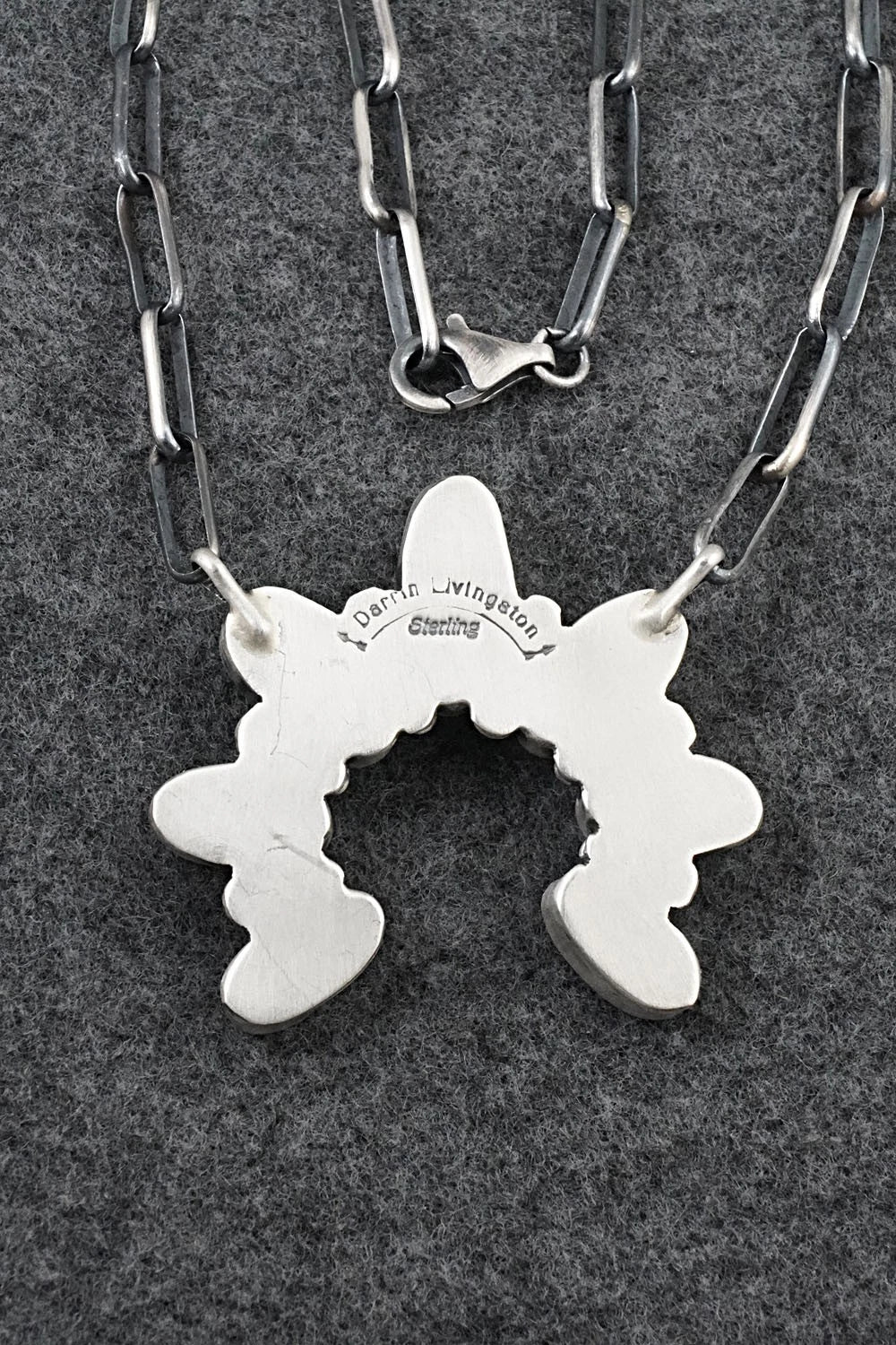 Turquoise & Sterling Silver Necklace - Darrin Livingston