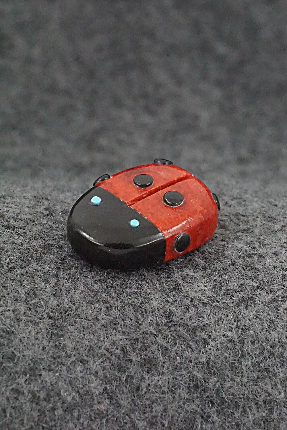 Ladybug Zuni Fetish Carving - Reynold Lunasee