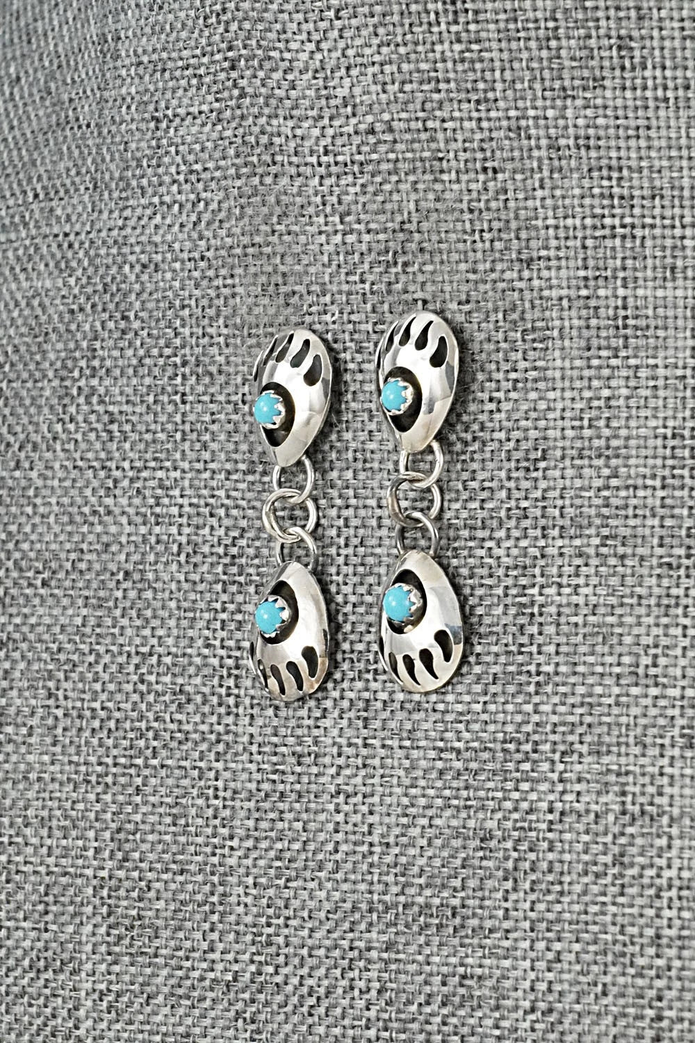 Turquoise & Sterling Silver Earrings - Cynthia John