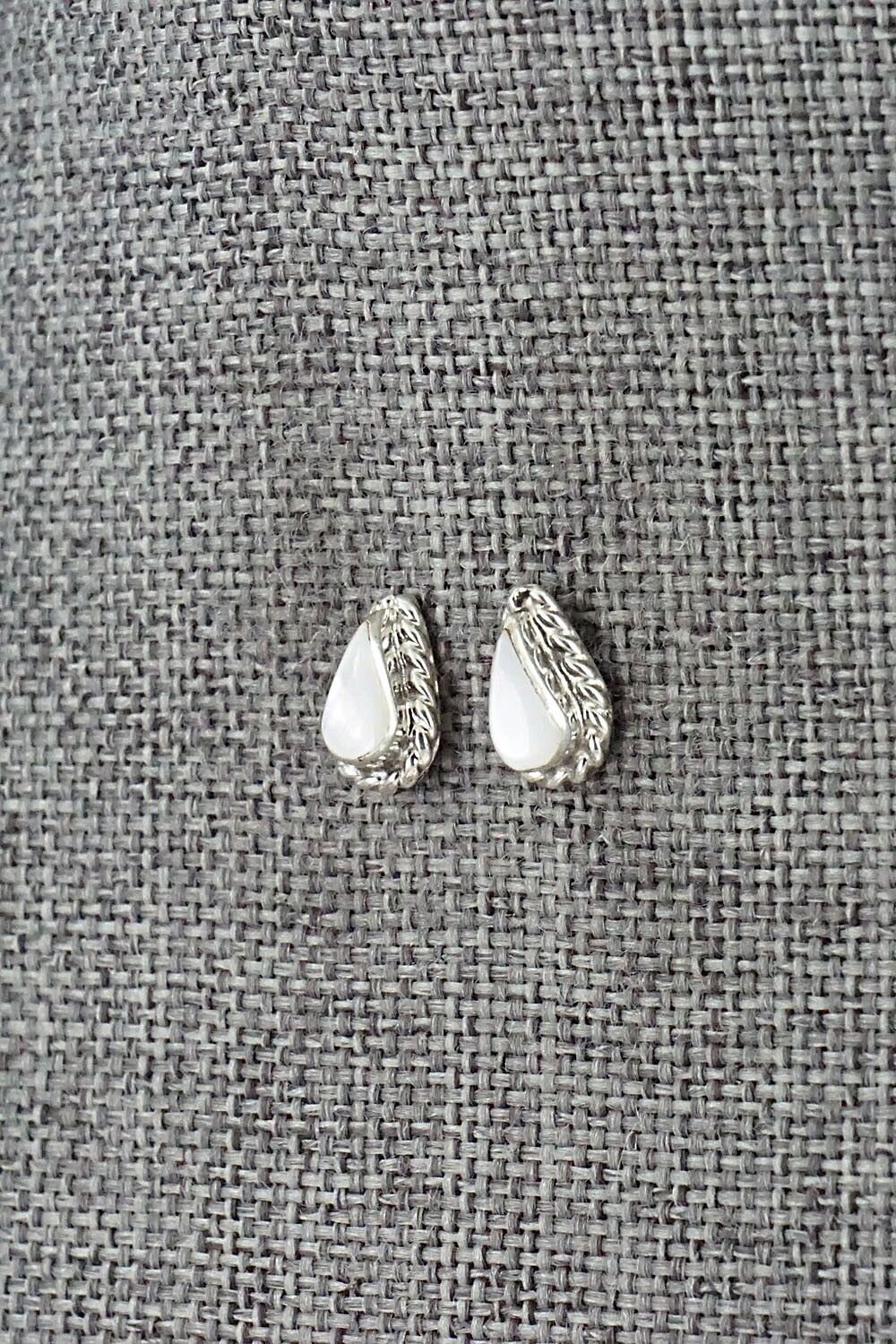 Mother of Pearl & Sterling Silver Earrings - Gina Dosedo