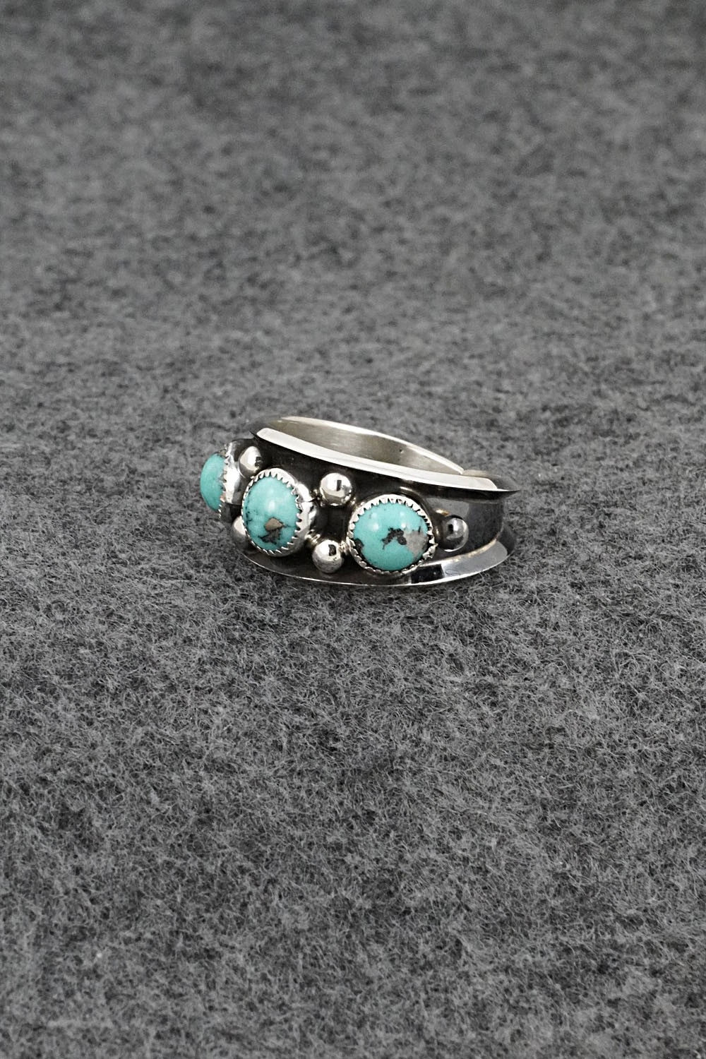 Turquoise & Sterling Silver Ring - Paul Largo - Size 10