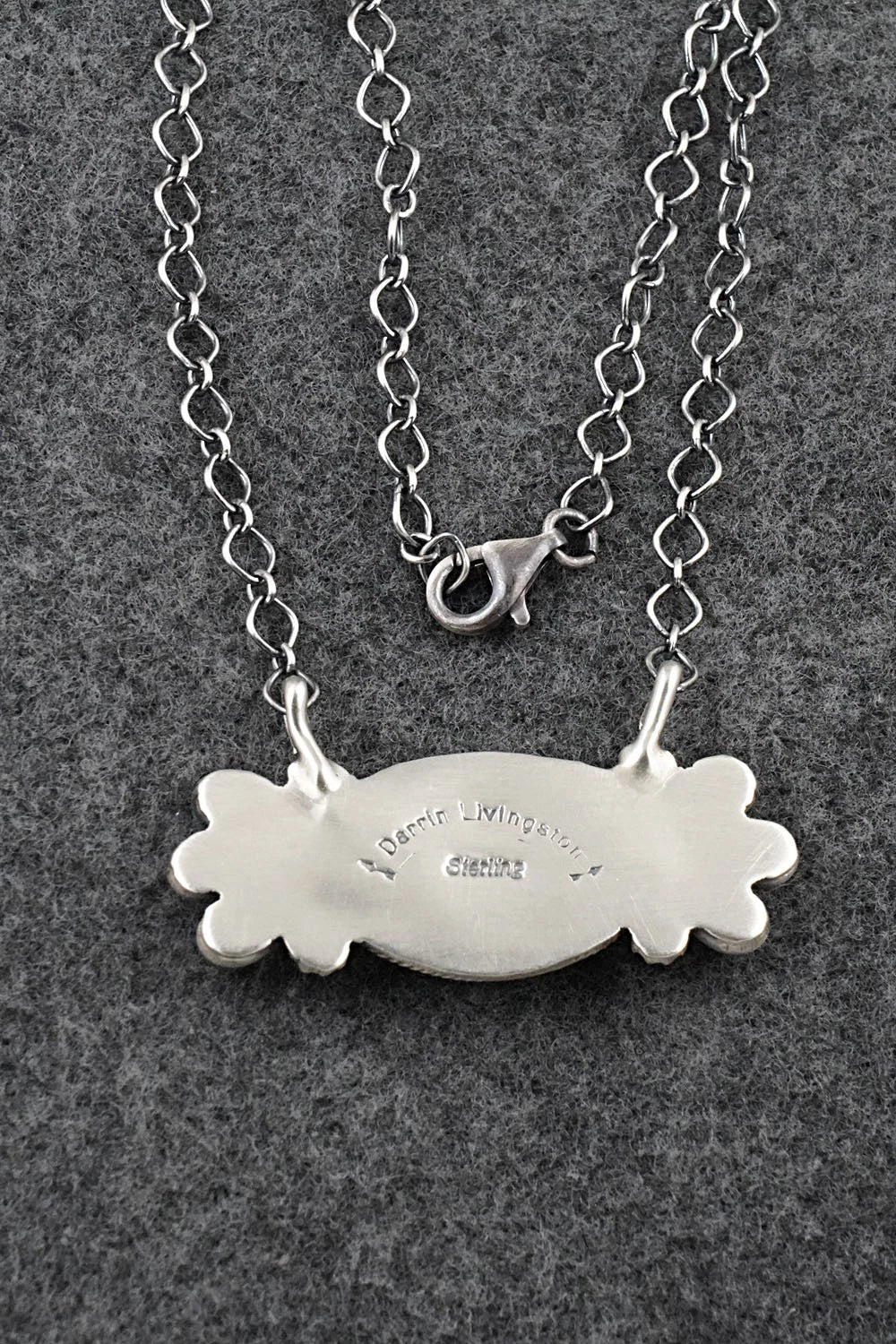 Turquoise & Sterling Silver Necklace - Darrin Livingston