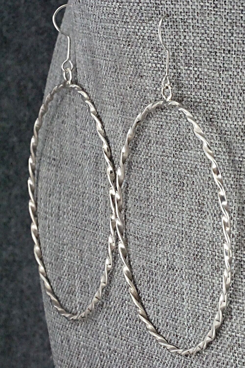 Sterling Silver Hoop Earrings - Nashina Tsosie