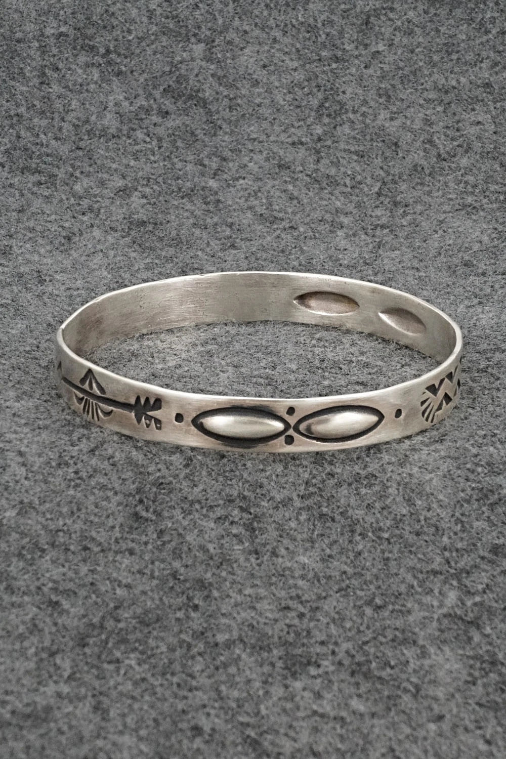 Sterling Silver Bangle Bracelet - Elvira Bill