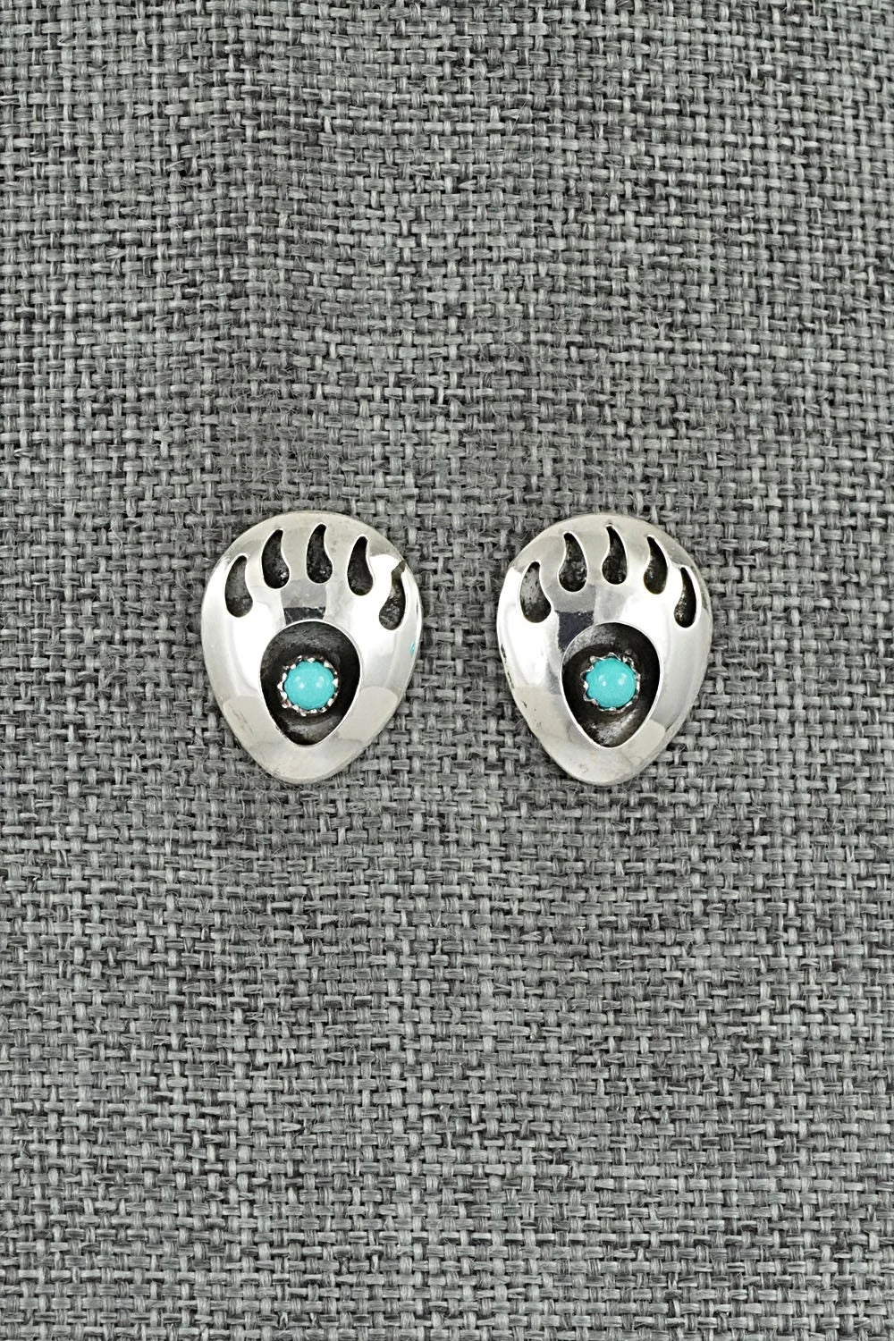 Turquoise & Sterling Silver Earrings - Sandra Parker