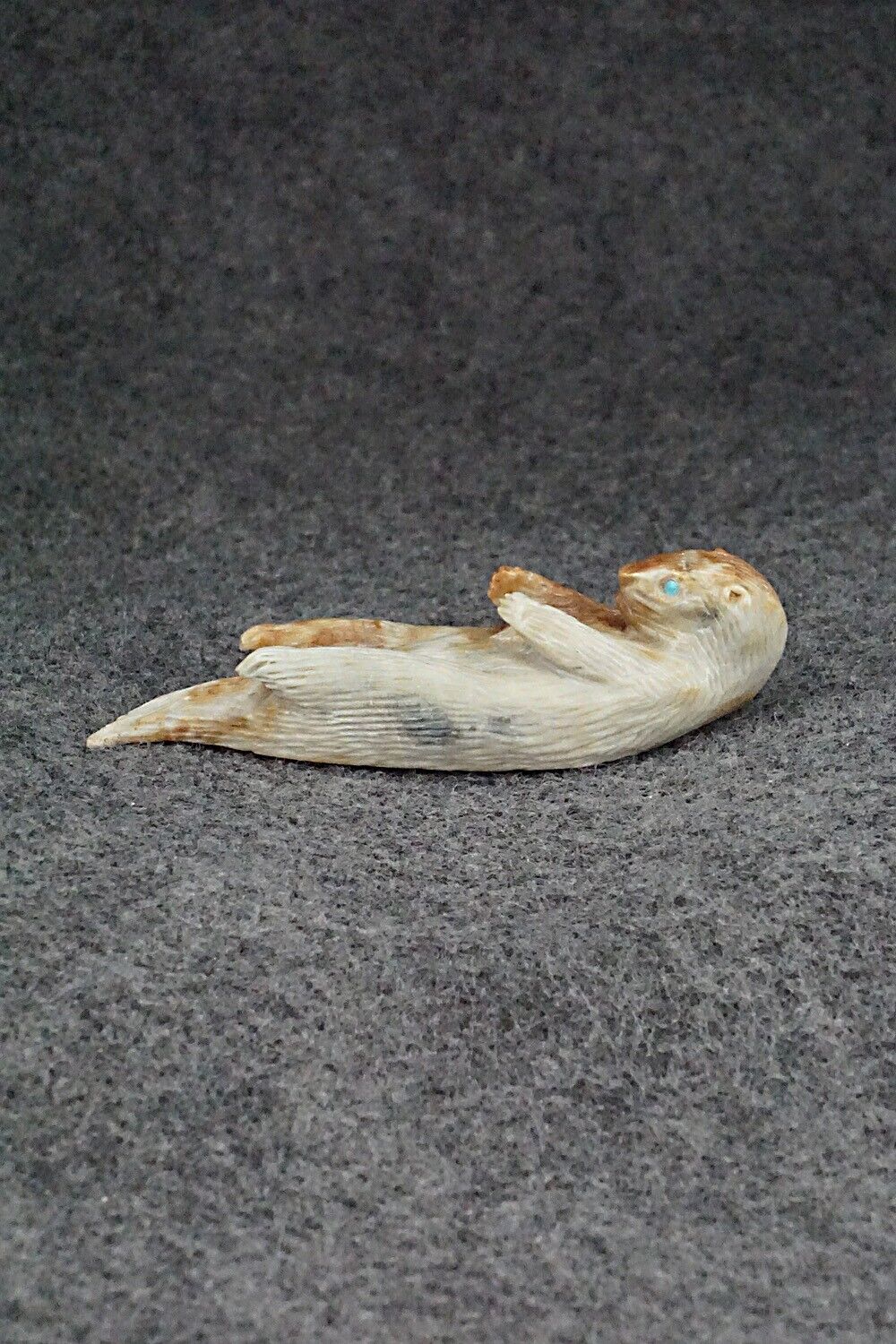 Otter Zuni Fetish Carving - Lance Cheama