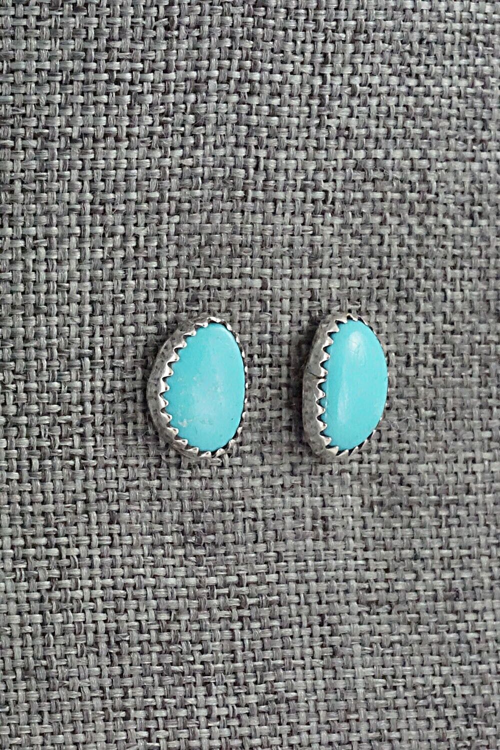 Turquoise & Sterling Silver Earrings - Annie Spencer