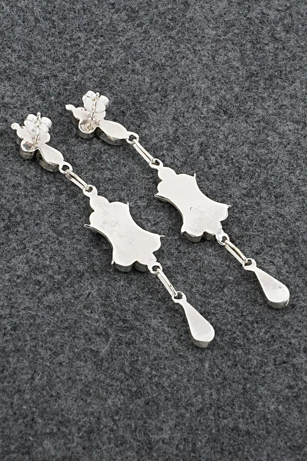 Turquoise & Sterling Silver Earrings - Vivianita Booqua
