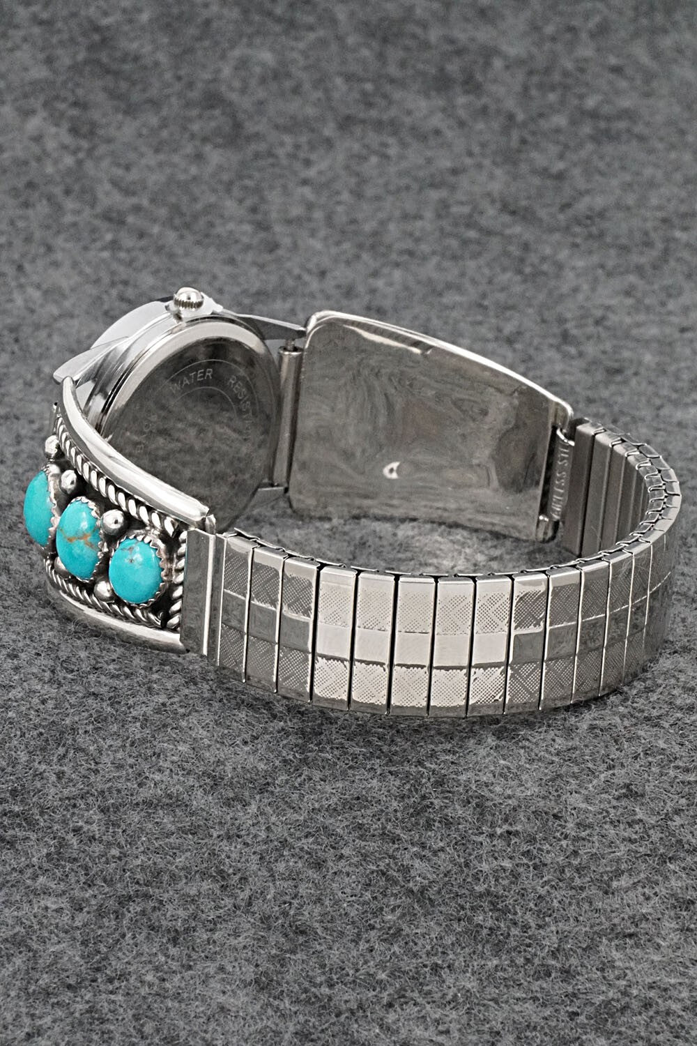 Turquoise & Sterling Silver Watch Bracelet - Paul Largo