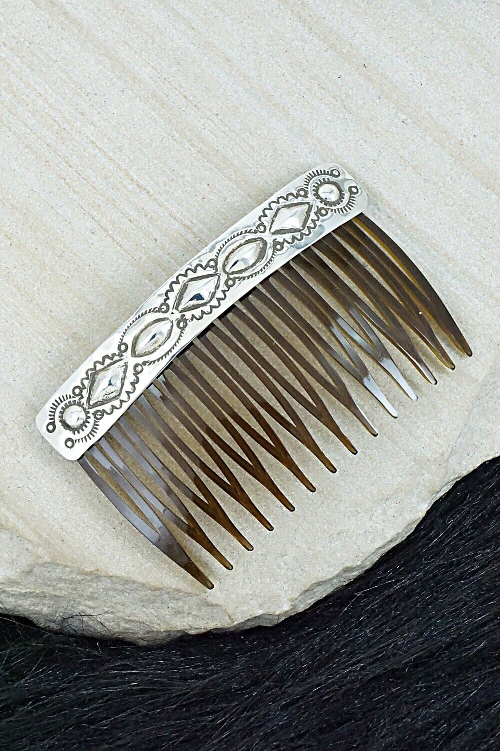 Sterling Silver Hair Combs - Jennie Blackgoat