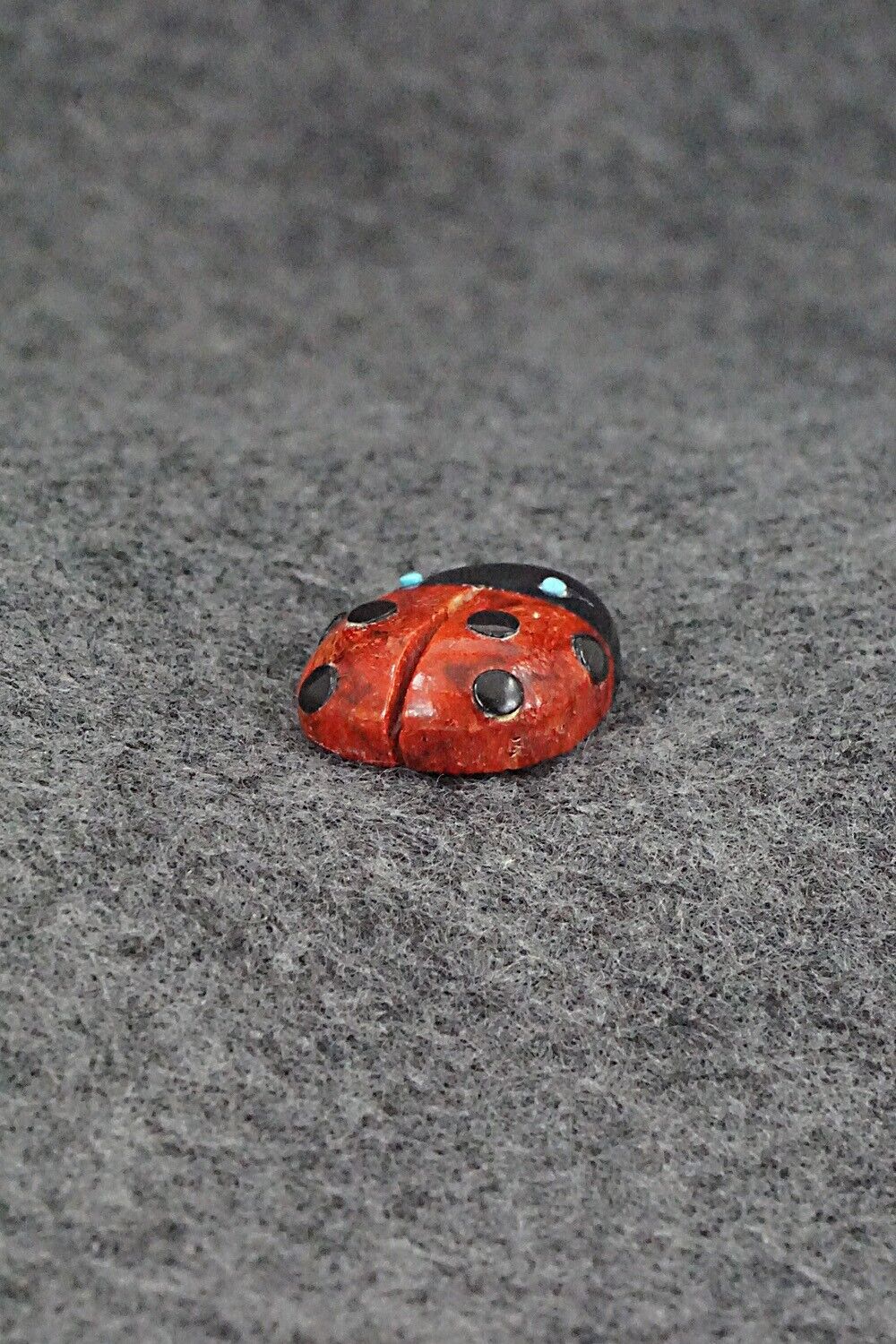 Ladybug Zuni Fetish Carving - Reynold Lunasee