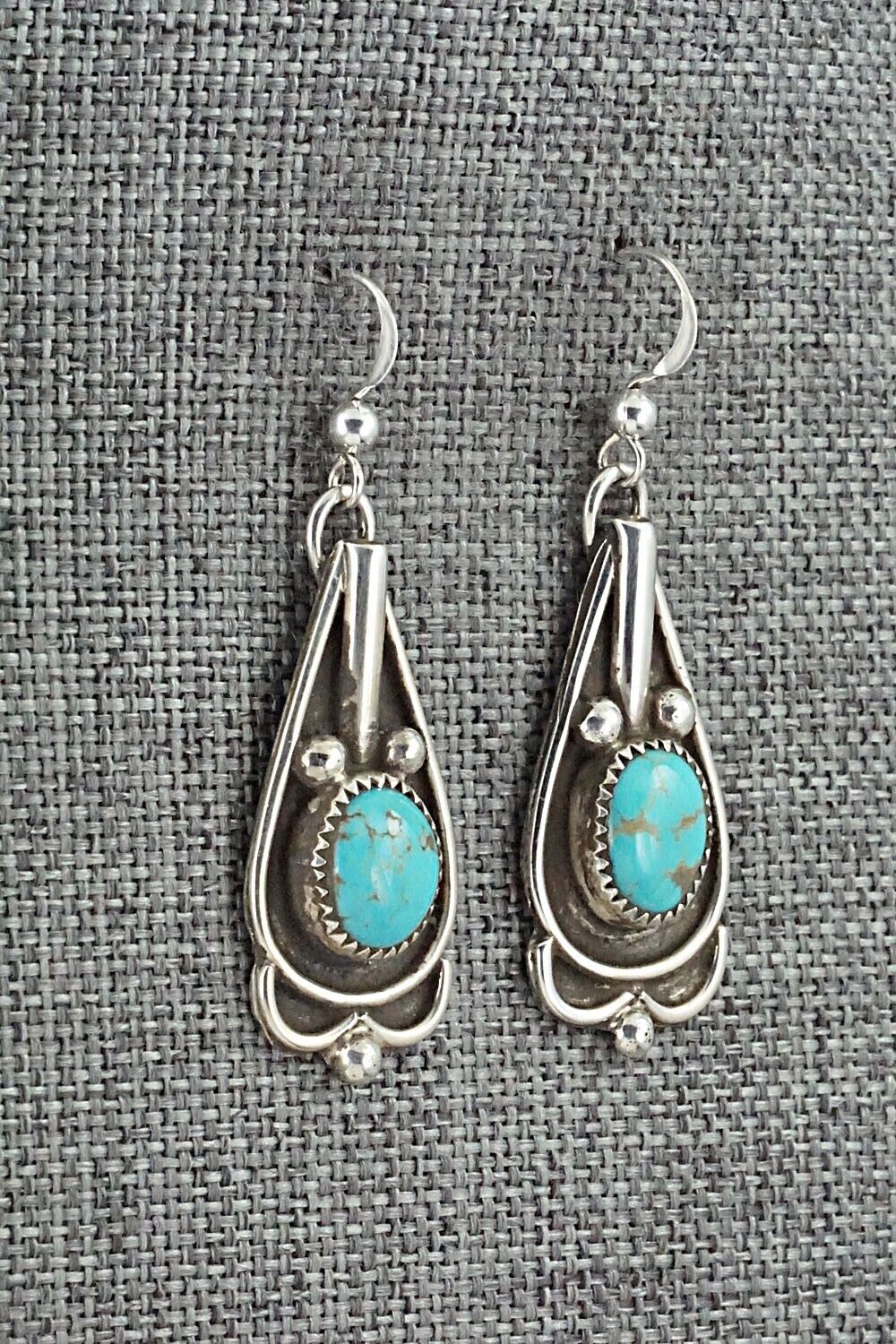 Turquoise and Sterling Silver Earrings - Priscilla Reeder