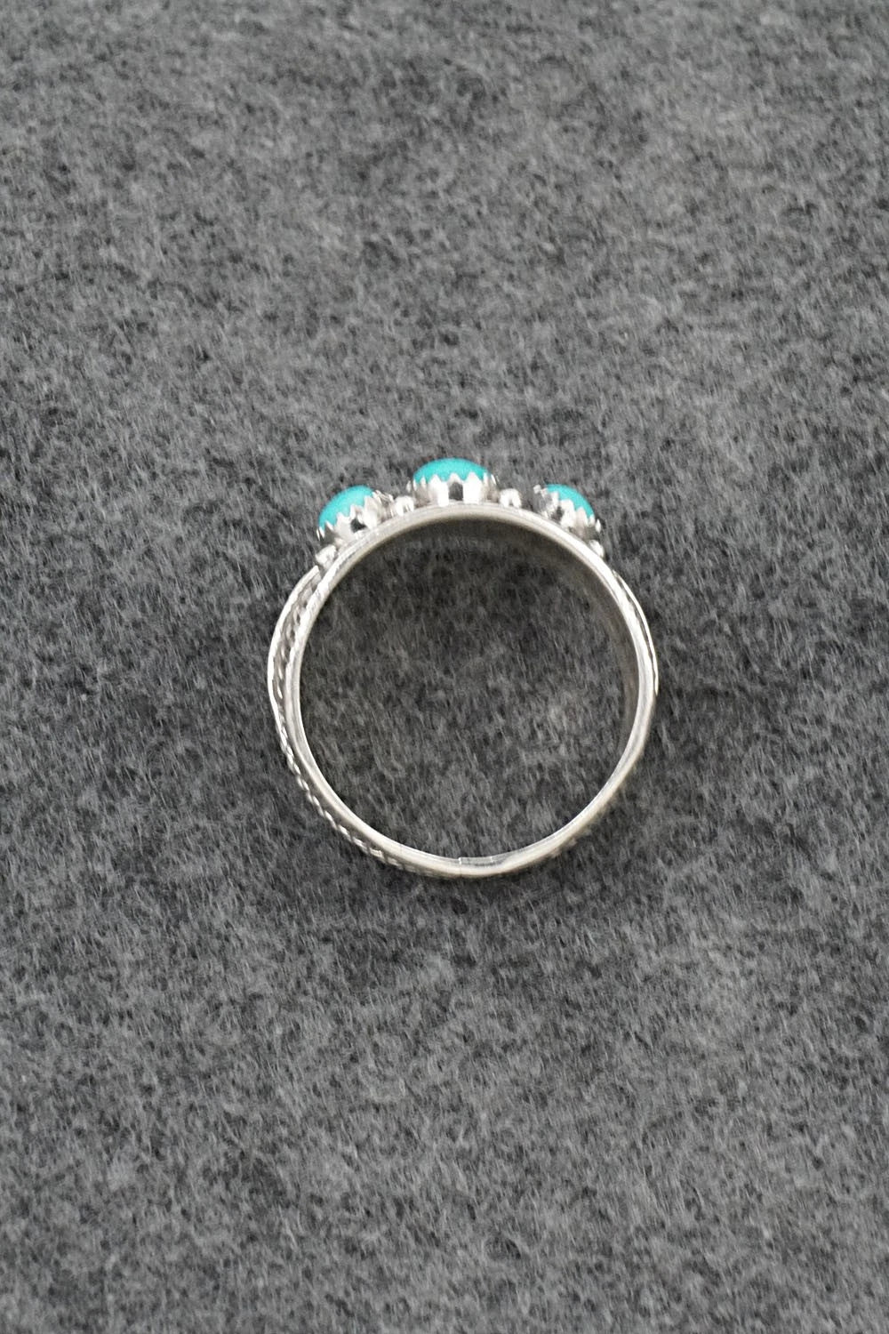 Turquoise & Sterling Silver Ring - Betty Begaye - Size 13