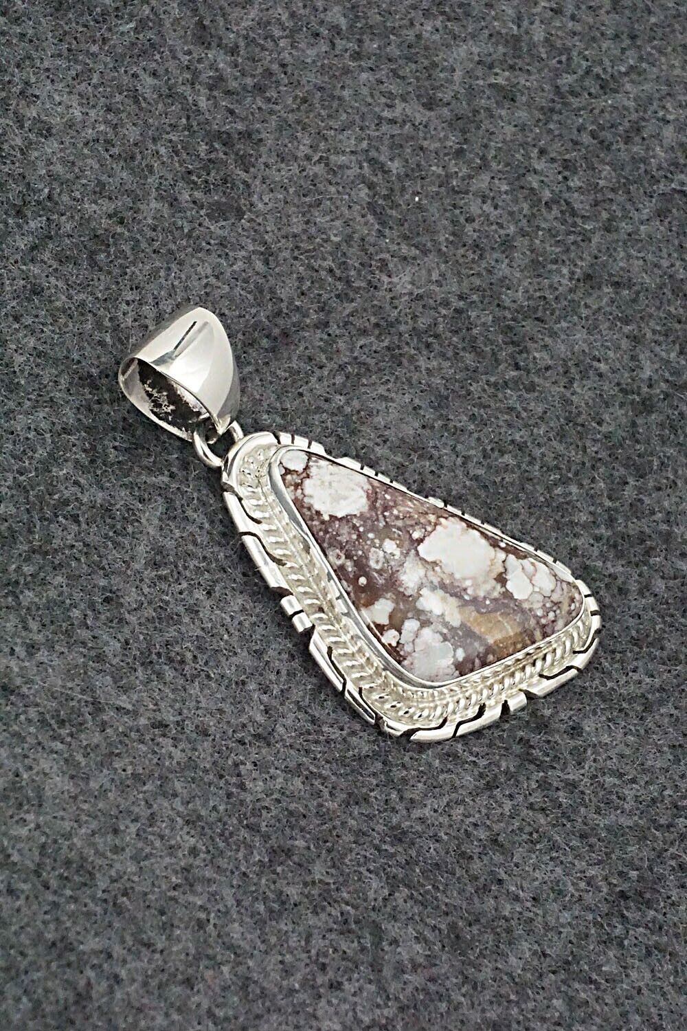 Wild Horse & Sterling Silver Pendant - Peggy Skeets