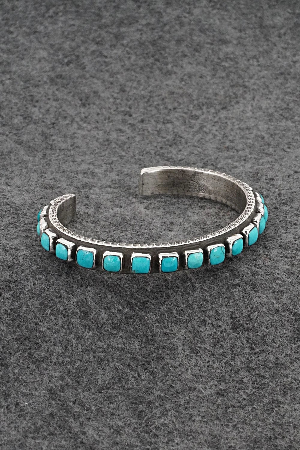 Turquoise & Sterling Silver Bracelet - Ernest Rangel