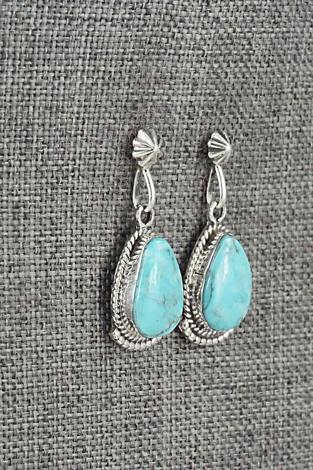 Turquoise and Sterling Silver Earrings - Sharon McCarthy