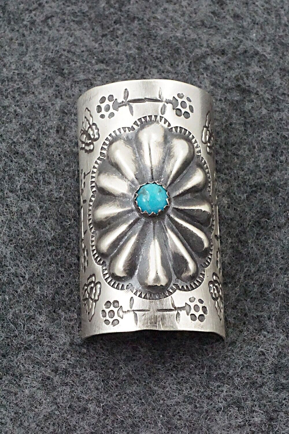 Turquoise & Sterling Silver Hair Pin - Arlene Soce