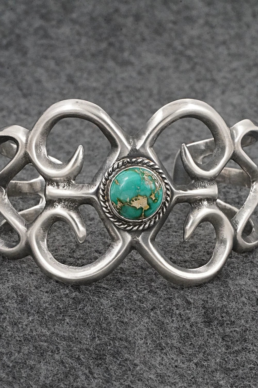 Turquoise & Sterling Silver Bracelet - Eugene Gruber