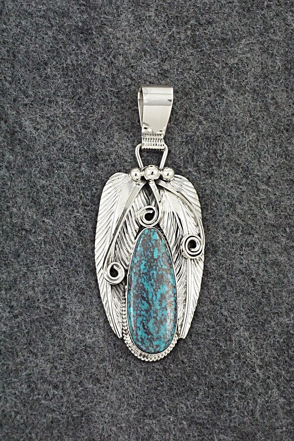 Turquoise & Sterling Silver Pendant - Davey Morgan