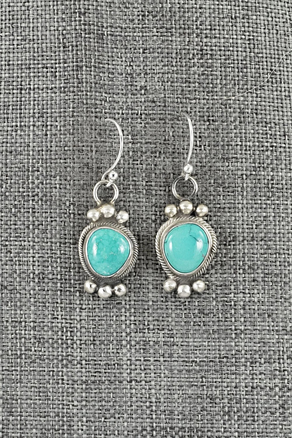 Turquoise & Sterling Silver Necklace and Earrings Set - Paul Livingston