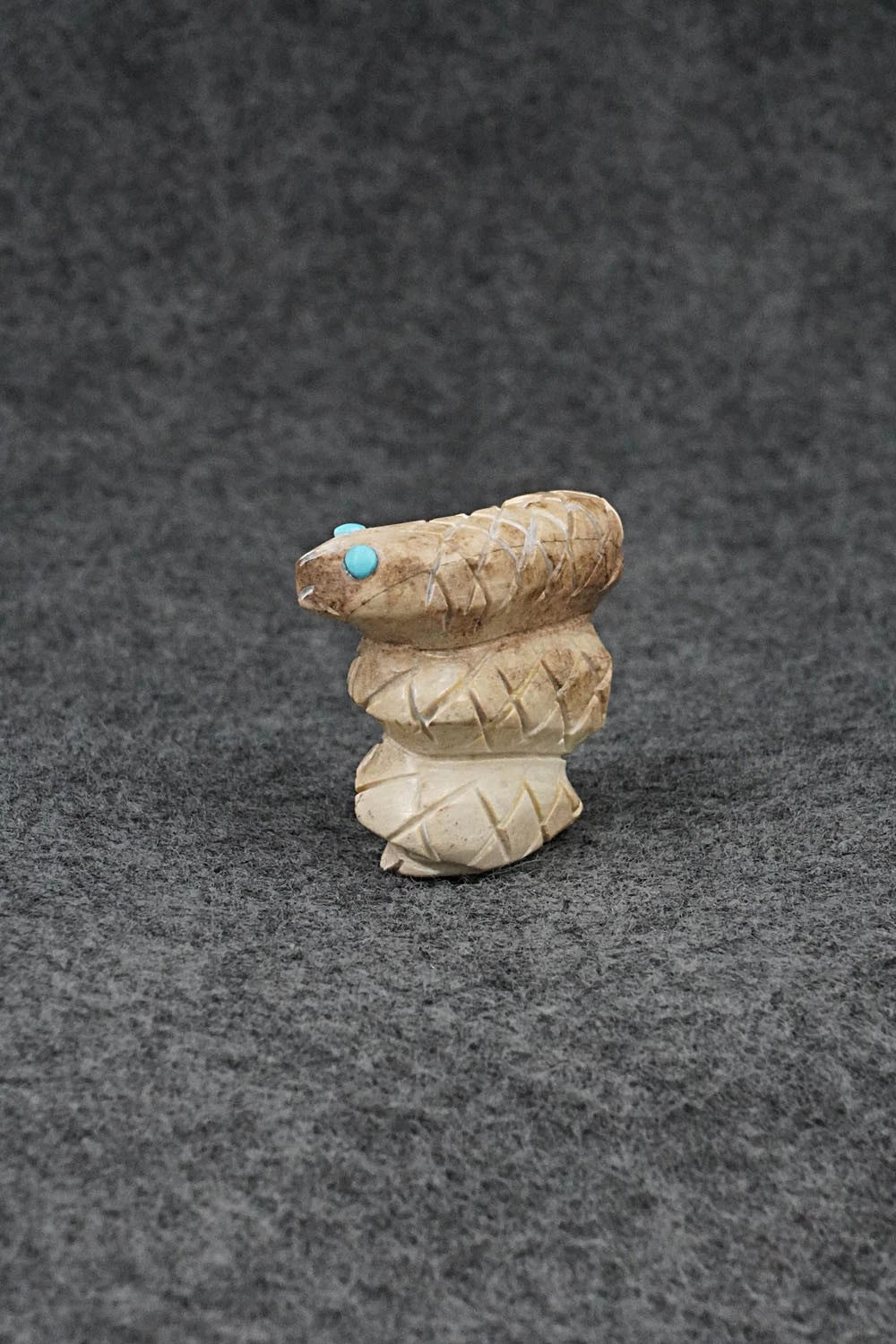 Rattlesnake Zuni Fetish Carving - Cody Chavez