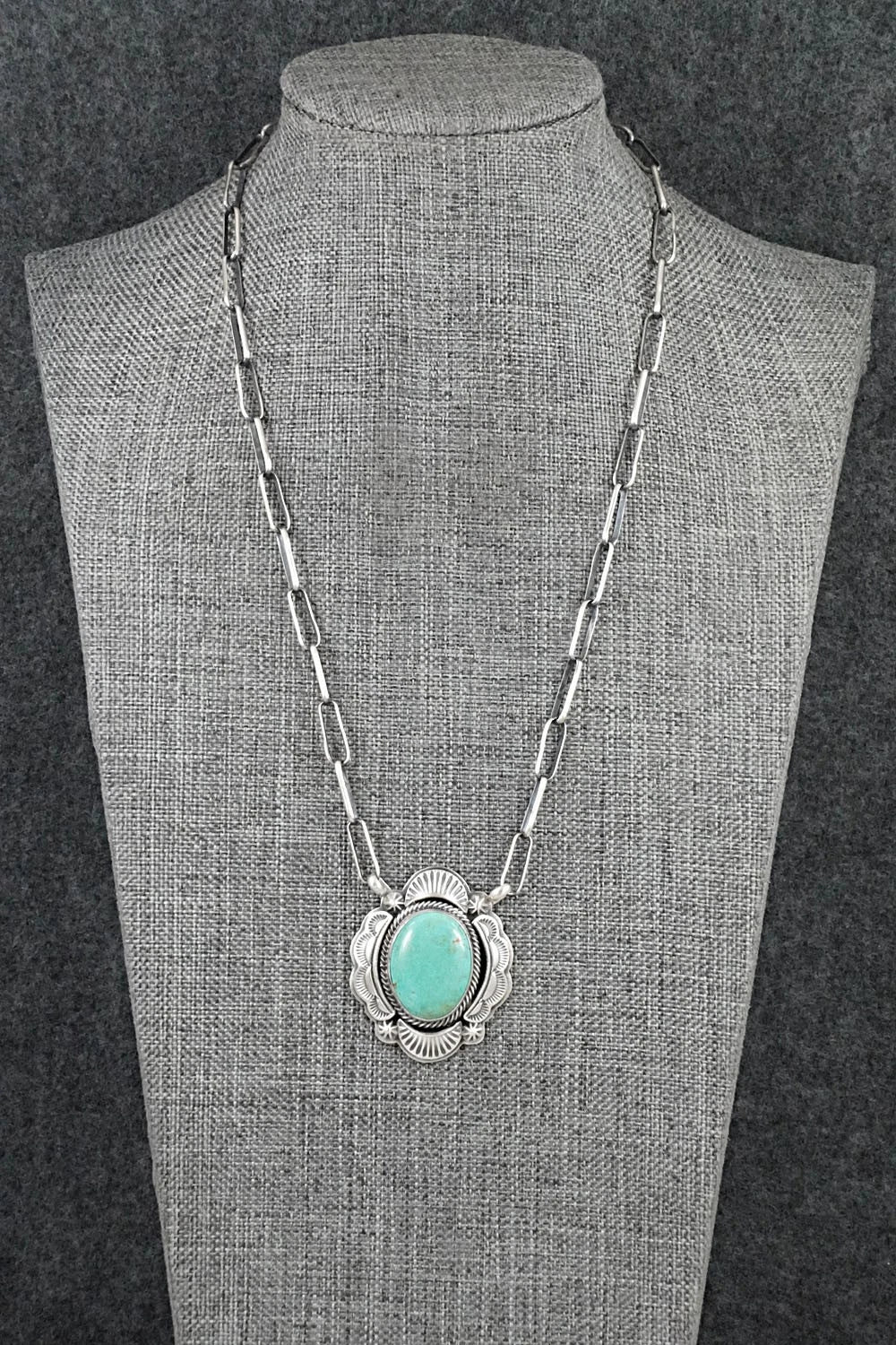Turquoise & Sterling Silver Necklace - Randy Boyd