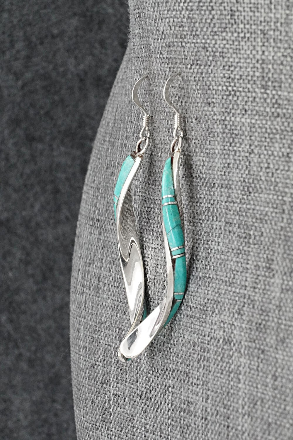 Turquoise & Sterling Silver Earrings - Terrance Panteah