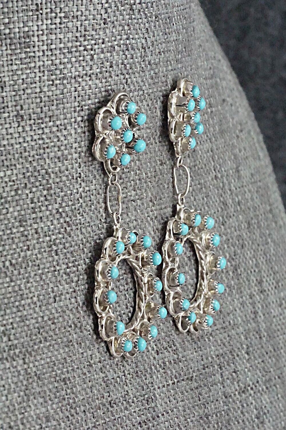 Turquoise & Sterling Silver Earrings - Waylon Johnson