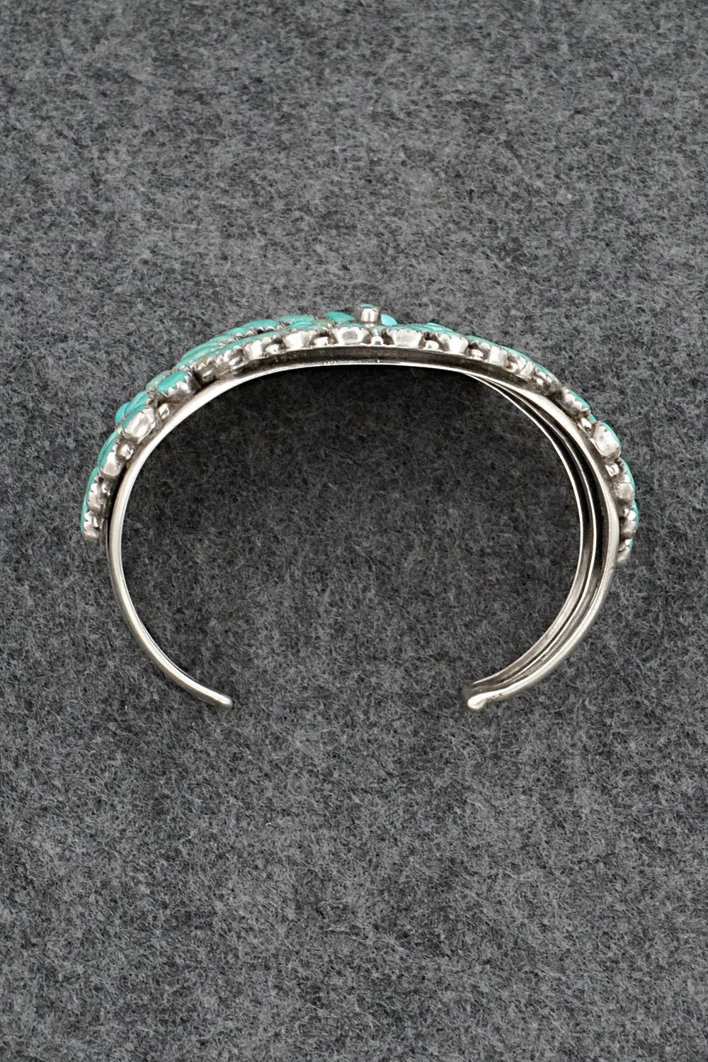 Turquoise & Sterling Silver Vintage Bracelet - Larry Moses Begay