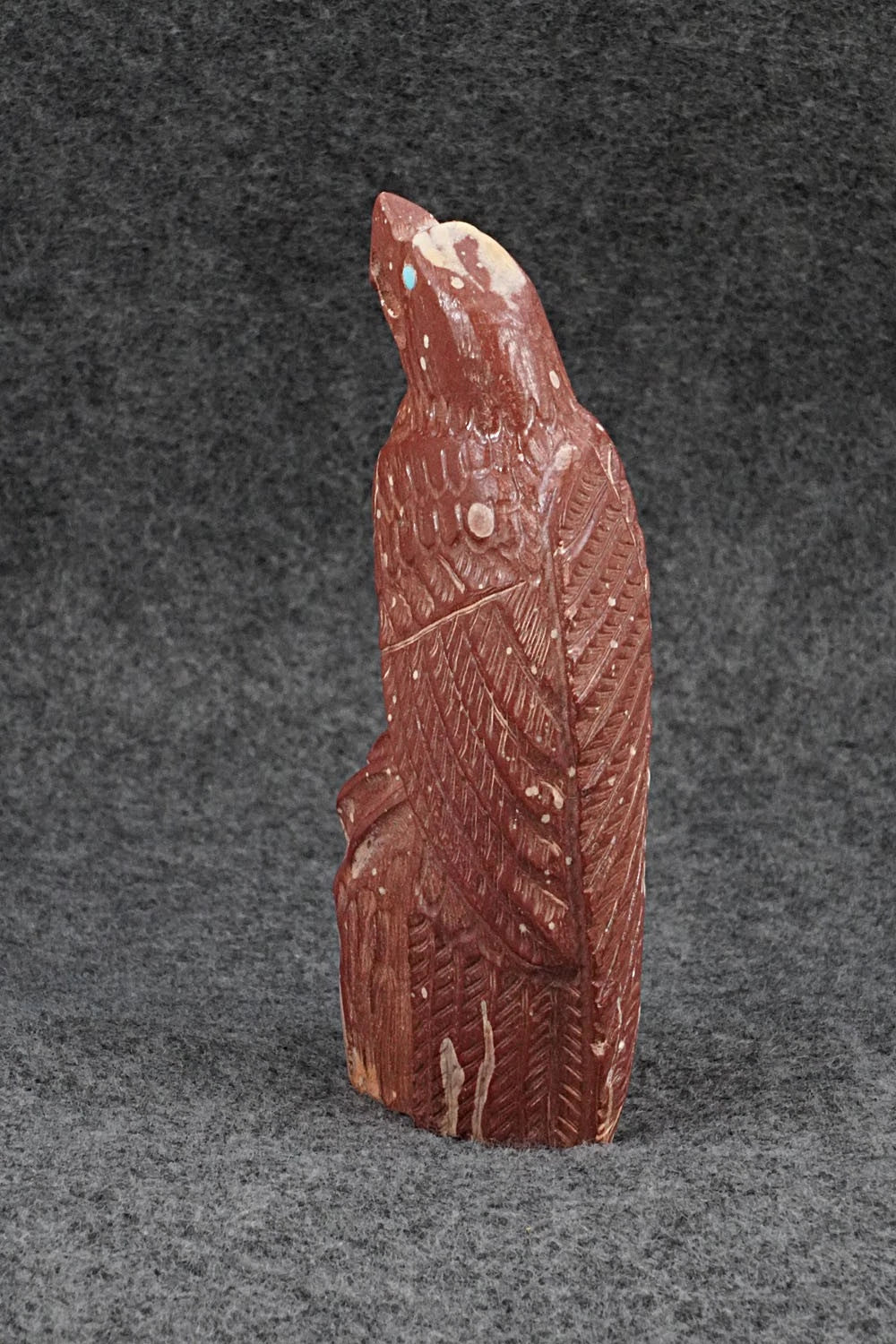 Eagle Zuni Fetish Carving - Derrick Kaamasee