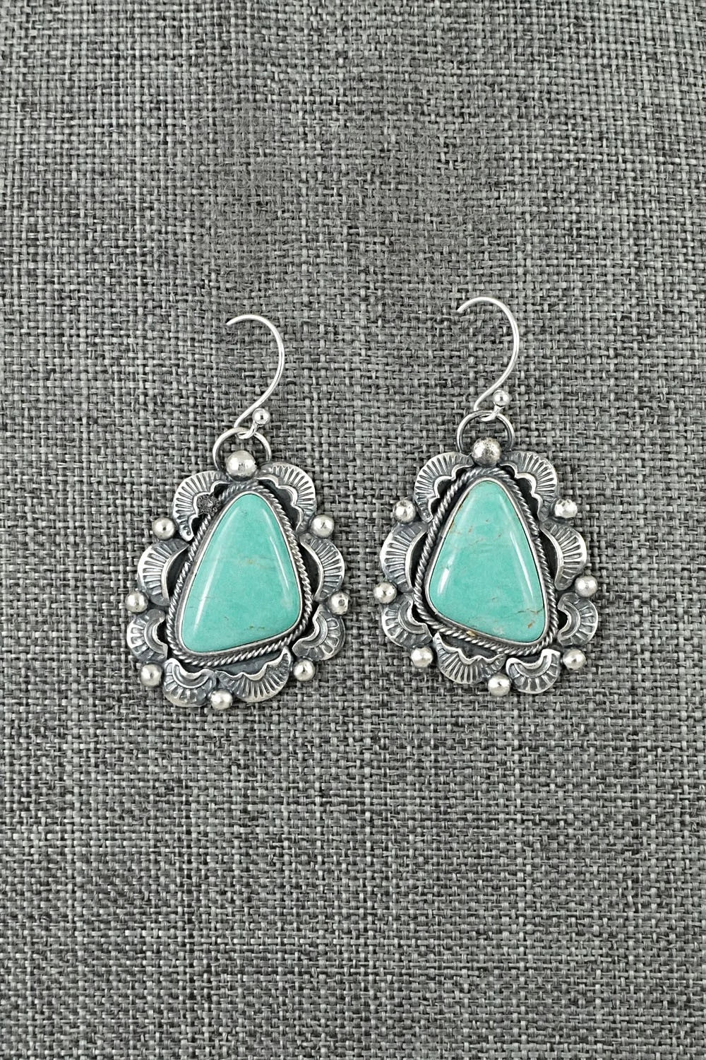 Turquoise & Sterling Silver Earrings - Jackson Hoskie