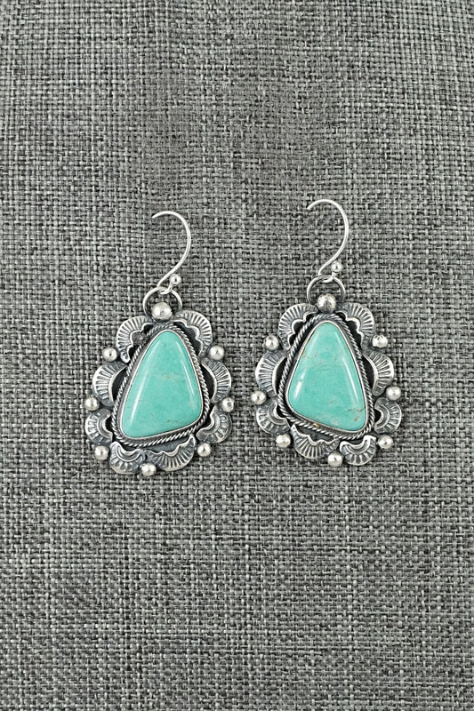 Turquoise & Sterling Silver Earrings - Jackson Hoskie
