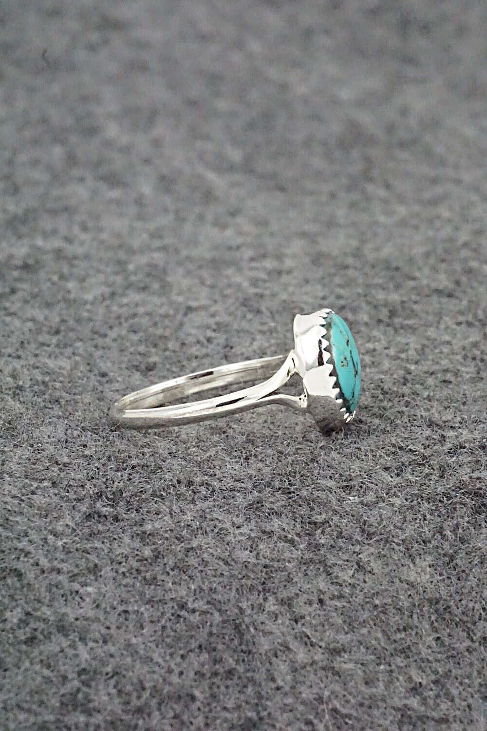 Turquoise & Sterling Silver Ring - Betty Hawthorne - Size 8