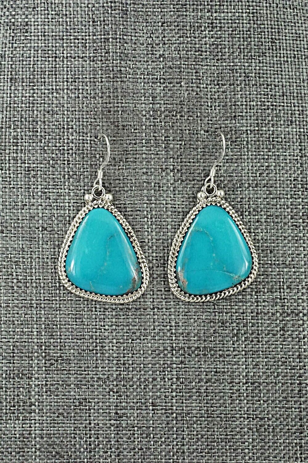 Turquoise & Sterling Silver Earrings - Sharon McCarthy