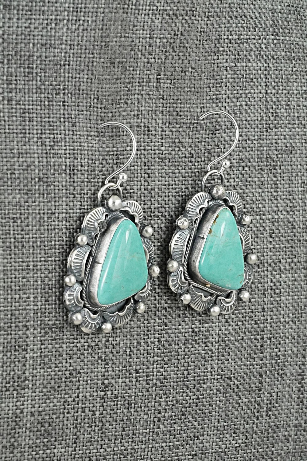 Turquoise & Sterling Silver Earrings - Jackson Hoskie