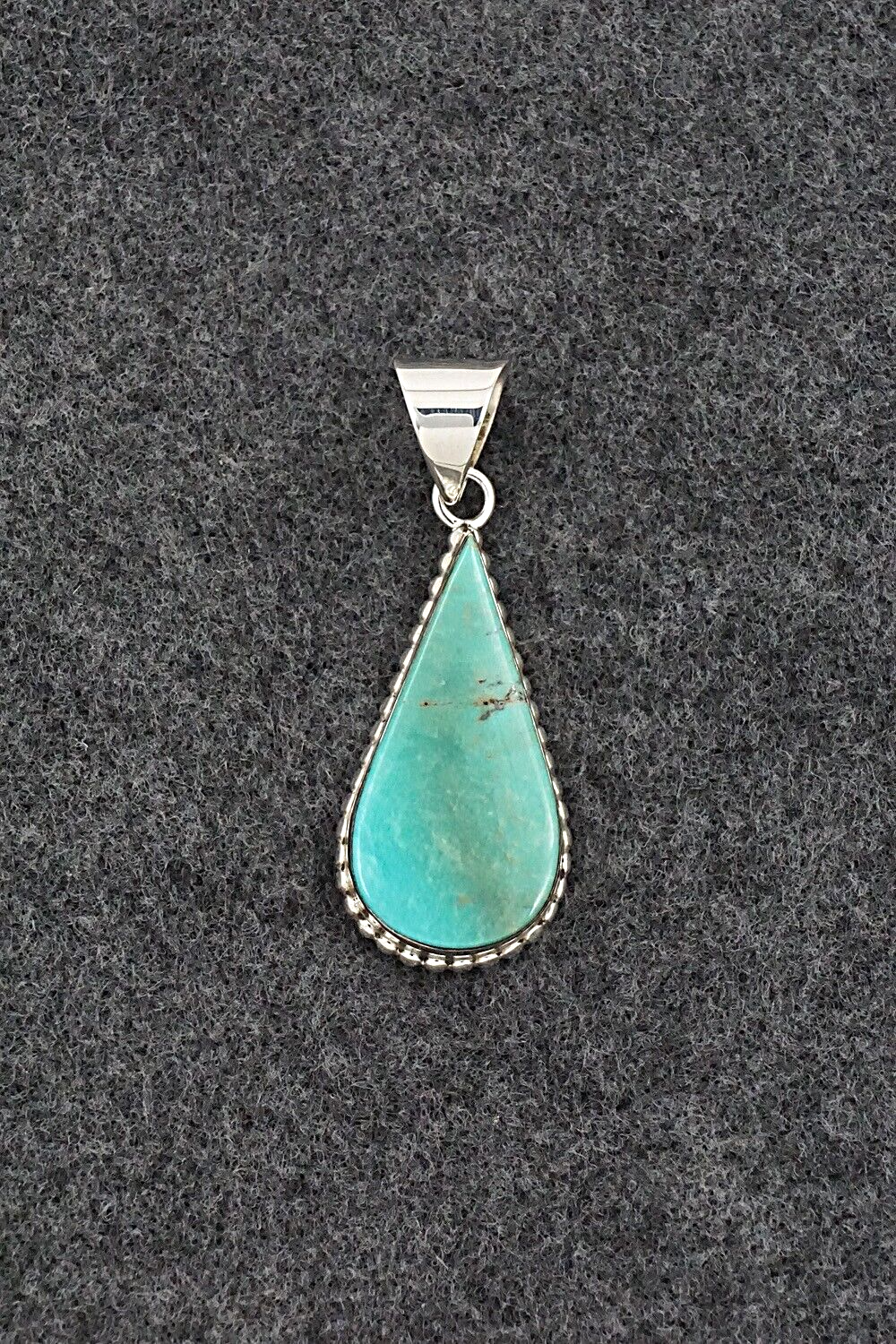 Turquoise & Sterling Silver Pendant - Lamy Castillo