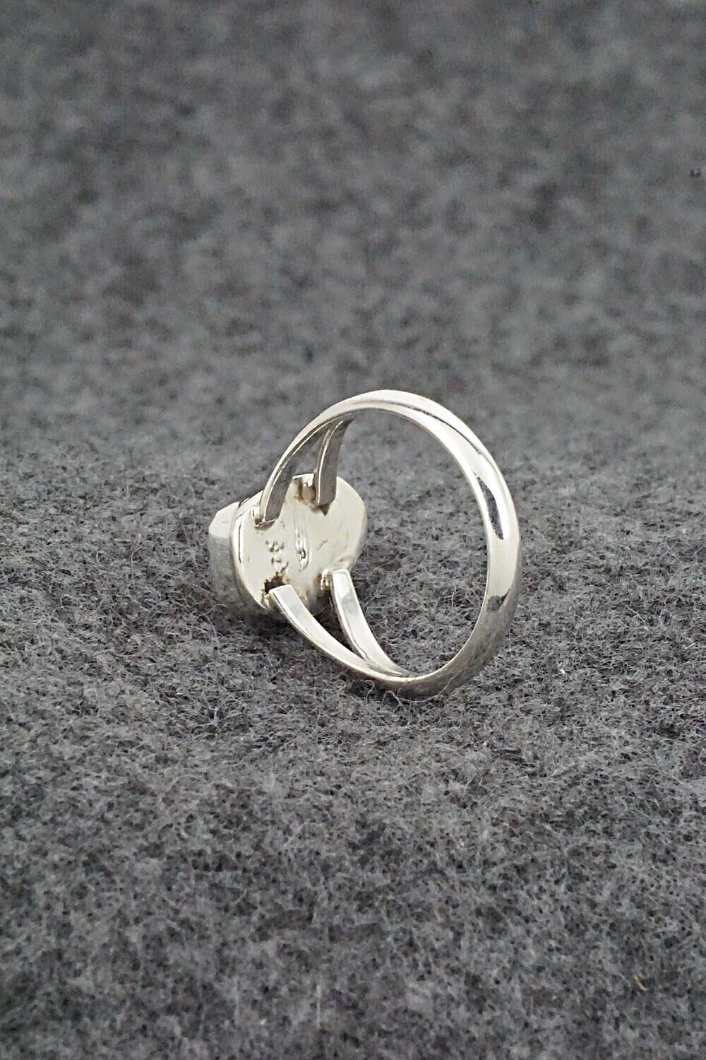Coral & Sterling Silver Ring - Letricia Largo - Size 5