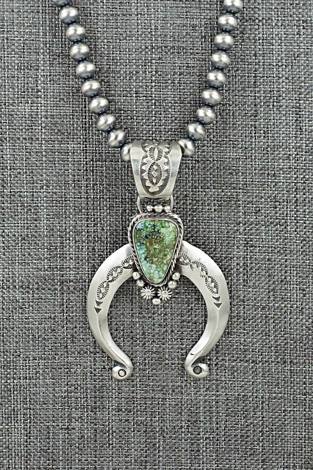 Turquoise & Sterling Silver Necklace - Samuel Yellowhair