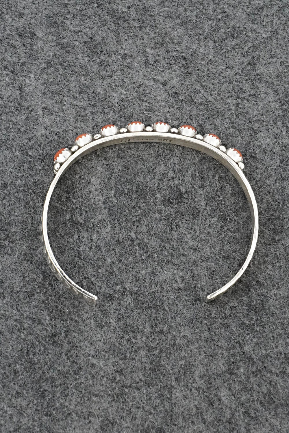 Coral & Sterling Silver Bracelet - Gaynell Parker