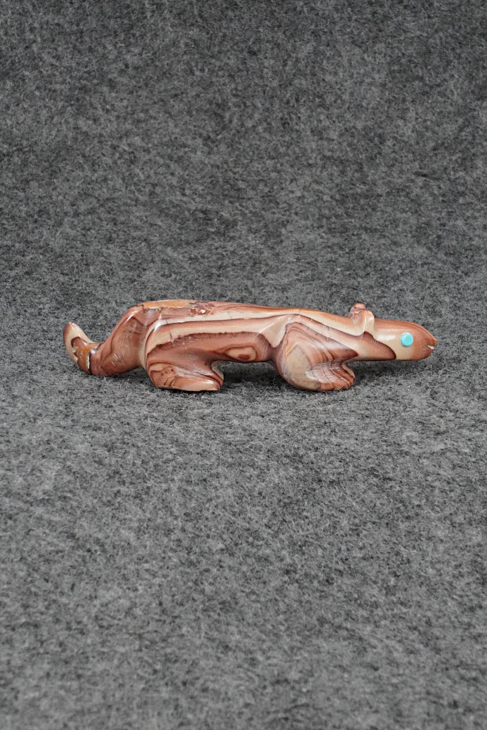 Mountain Lion Zuni Fetish Carving - Ronnie Lunasee