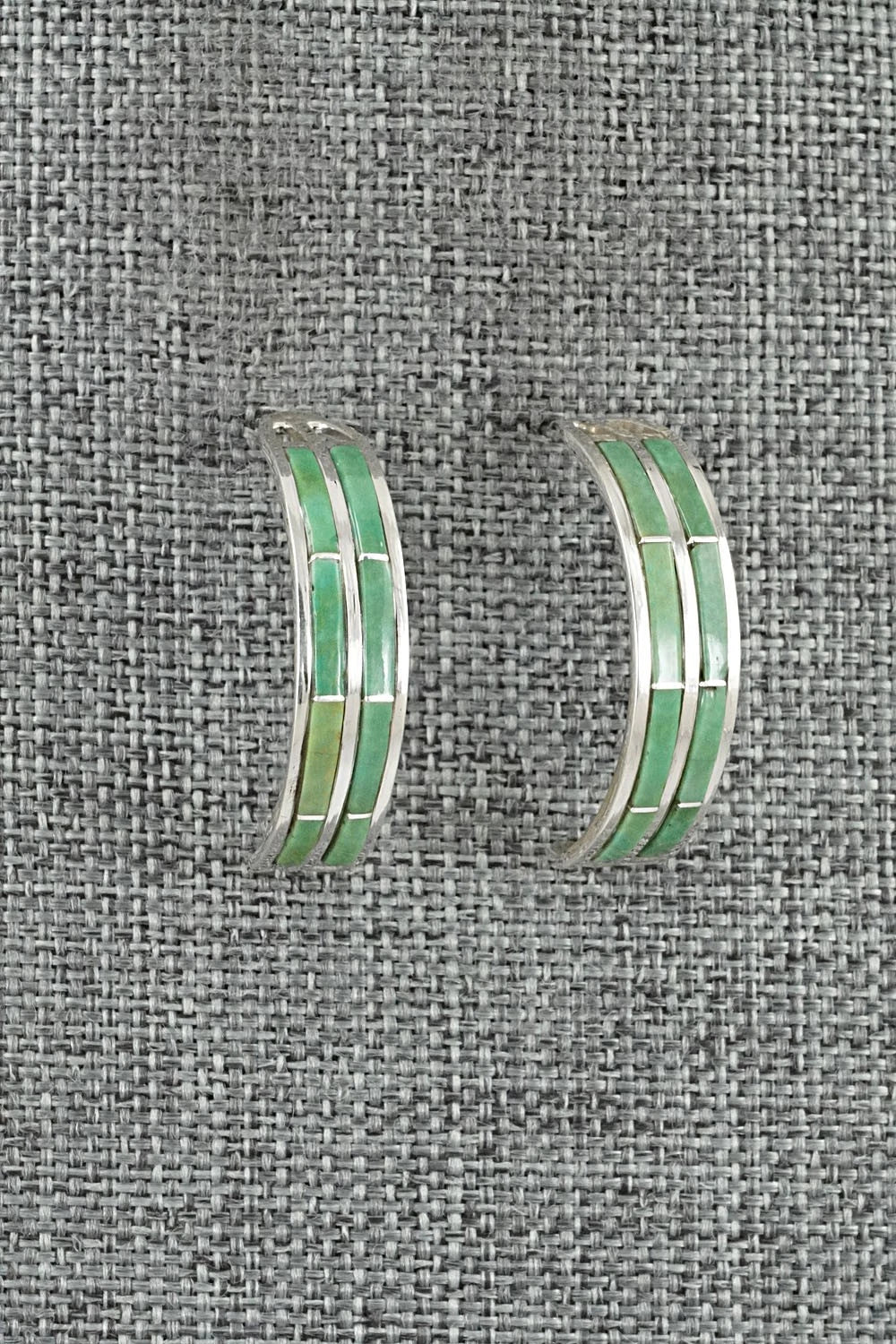 Turquoise & Sterling Silver Earrings - Andrew Enrico