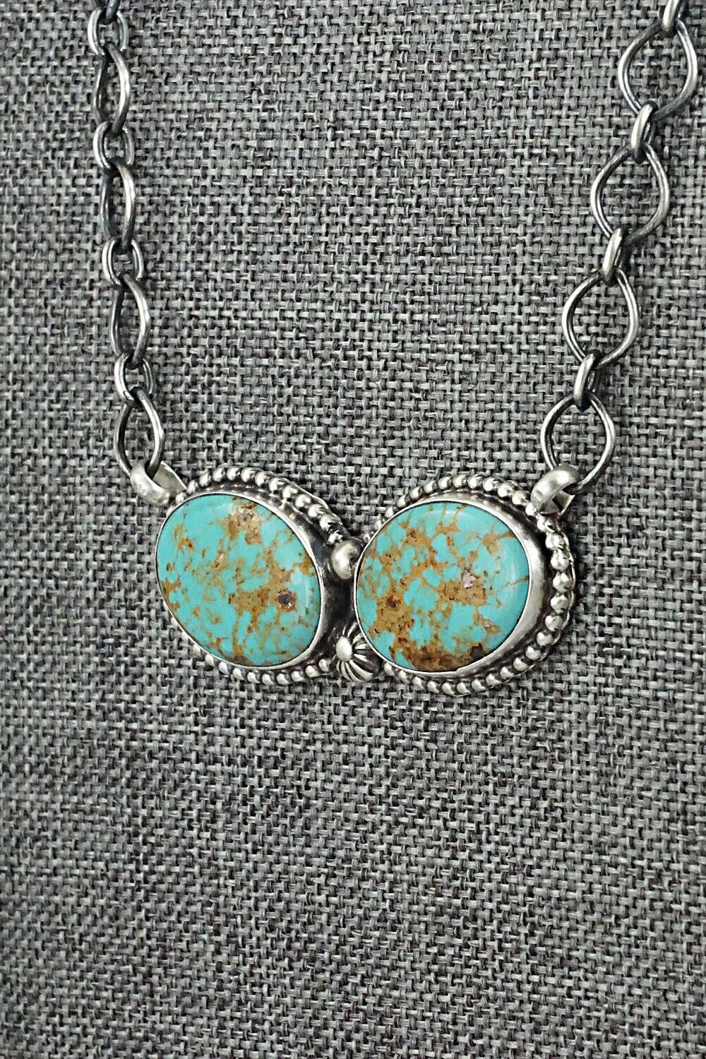 Turquoise & Sterling Silver Necklace - Kathleen Livingston