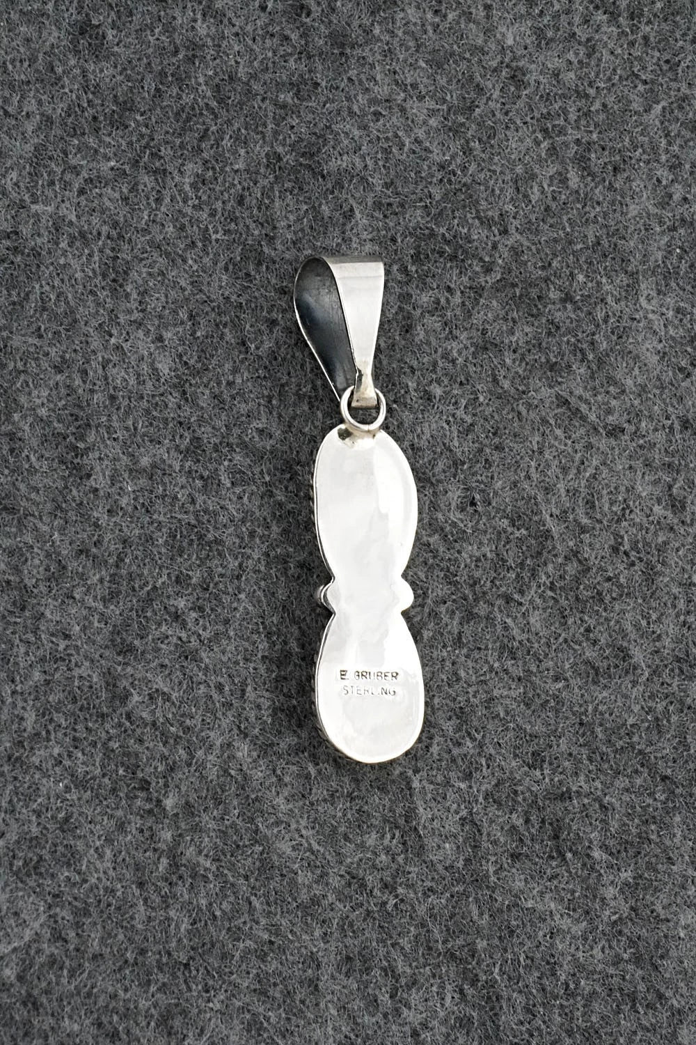 Turquoise & Sterling Silver Pendant - Eugene Gruber