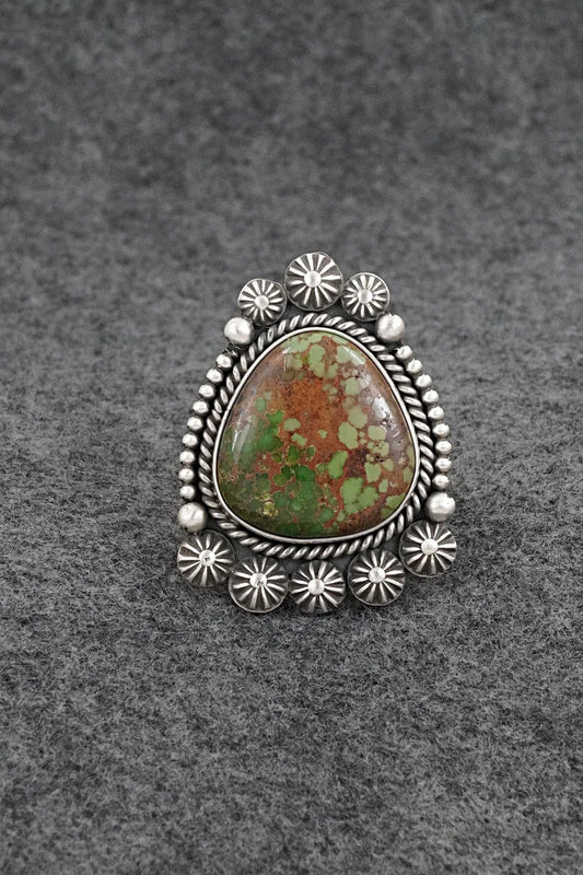 Turquoise & Sterling Silver Ring - Michael Calladitto - Size 9