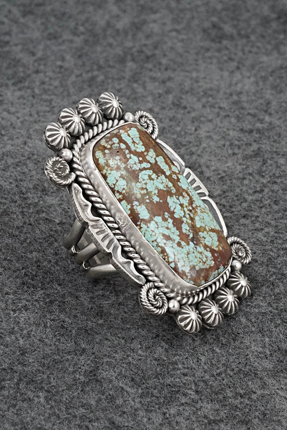 Turquoise & Sterling Silver Ring - Michael Calladitto - Size 9