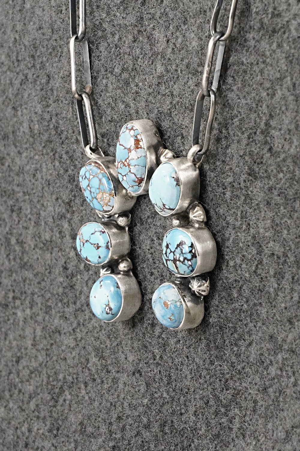 Turquoise & Sterling Silver Necklace - Darrin Livingston